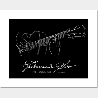 Fernando Sor-classical guitar-Spanish Posters and Art